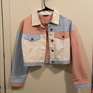 Multicolored crop jacket (Brand New!)